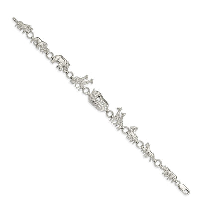 Sterling Silver Noah's Ark Bracelet