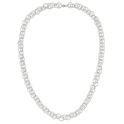 Sterling Silver Fancy Link Necklace