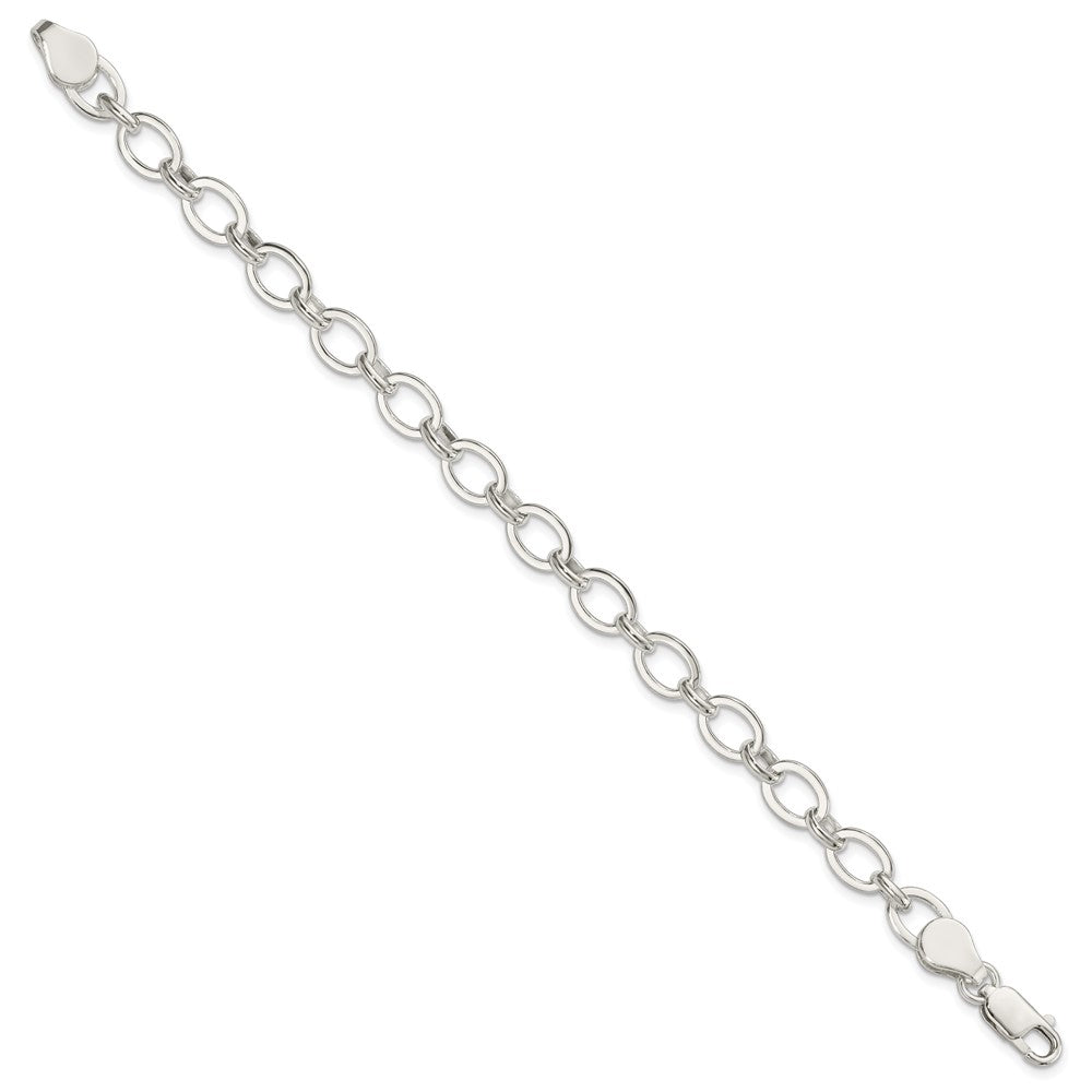 Sterling Silver 7 inch Fancy Link Bracelet