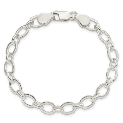 Sterling Silver 7 inch Fancy Link Bracelet