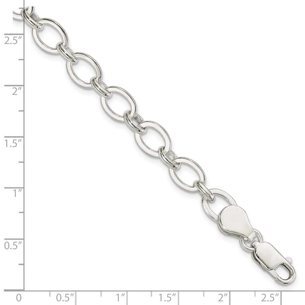 Sterling Silver 7 inch Fancy Link Bracelet