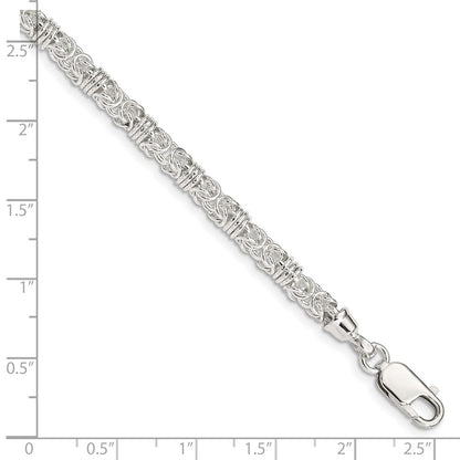 Sterling Silver 7.5inch Polished Fancy Link Bracelet