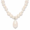 Sterling Silver FW Cultured Pearl Drop 18in Necklace