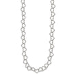 Sterling Silver 18inch Polished Fancy Heart Link Necklace