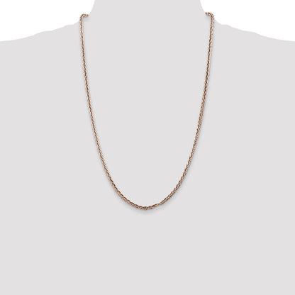 Sterling Silver Antiqued 3.25mm Solid Square Spiga Chain