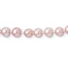 Sterling Silver Rhodium-plated 6-7mm Purple Near-Round Freshwater Cultured Pearl 20 inch Necklace