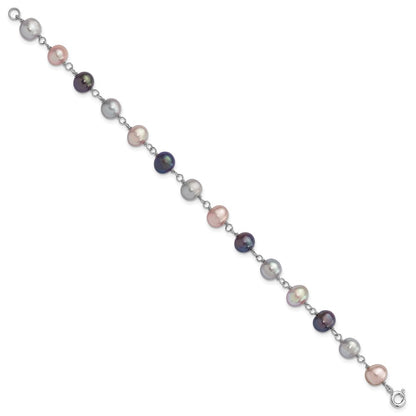 Sterling Silver Rhodium-plated Family Jewelry Mounting
