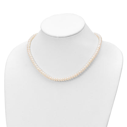 Sterling Silver Rhod-pltd White 6-7mm 3 piece FW Cultured Pearl Set