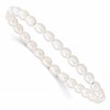 Children's 4-5mm White Rice Freshwater Cultured Pearl Stretch Bracelet