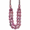 Sterling Silver Charoite, Jade, Pink and Purple Jasper w/2in ext Necklace