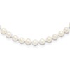 Sterling Silver Rhodium-plated 4-5mm White Near-Round Freshwater Cultured Pearl 20 inch Necklace