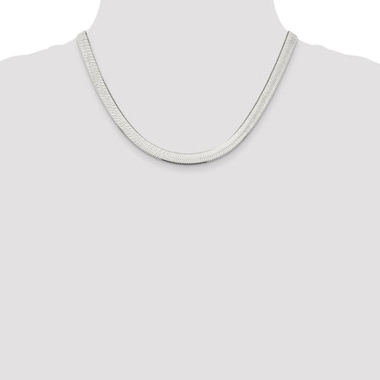 Sterling Silver 7.3mm Magic Herringbone Chain