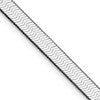 Sterling Silver Rhodium-plated 7.3mm Magic Herringbone Chain