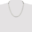 Sterling Silver Rhodium-plated 8mm Magic Herringbone Chain
