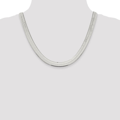 Sterling Silver 8.75mm Magic Herringbone Chain