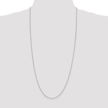 Sterling Silver 1.5mm Diamond-cut Rolo Cable Chain