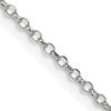 Sterling Silver 1.5mm Diamond-cut Rolo Cable Chain