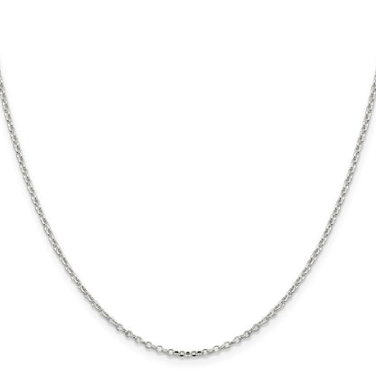 Sterling Silver 1.75mm Diamond-cut Rolo Cable Chain