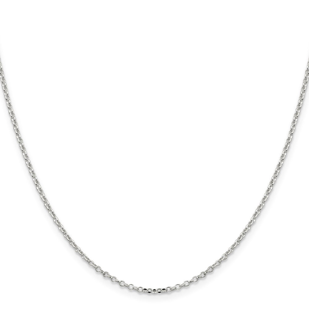 Sterling Silver 1.75mm Diamond-cut Rolo Cable Chain