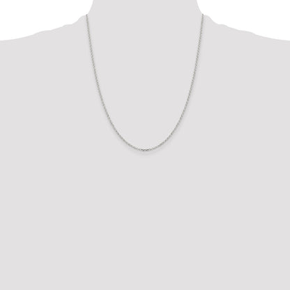 Sterling Silver 1.75mm Diamond-cut Rolo Cable Chain