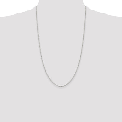 Sterling Silver 1.75mm Diamond-cut Rolo Cable Chain