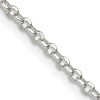 Sterling Silver 2.2mm Diamond-cut Rolo Cable Chain