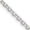 Sterling Silver 2.6mm Diamond-cut Rolo Cable Chain