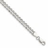 Sterling Silver 4.75mm Hammered Curb Chain