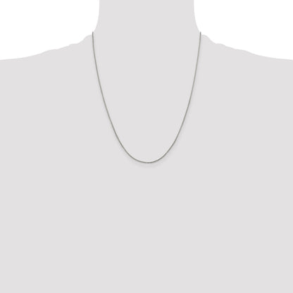 Sterling Silver 1mm Round Box Chain