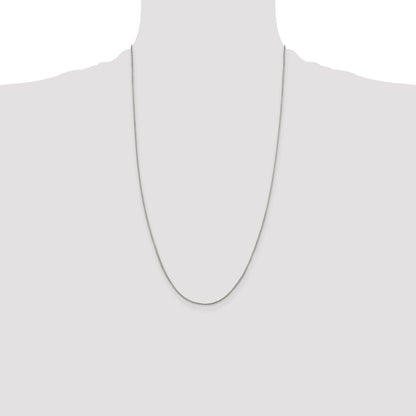Sterling Silver 1mm Round Box Chain