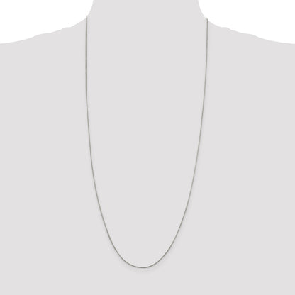 Sterling Silver 1mm Round Box Chain