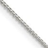 Sterling Silver 1mm Round Box Chain w/2in ext.