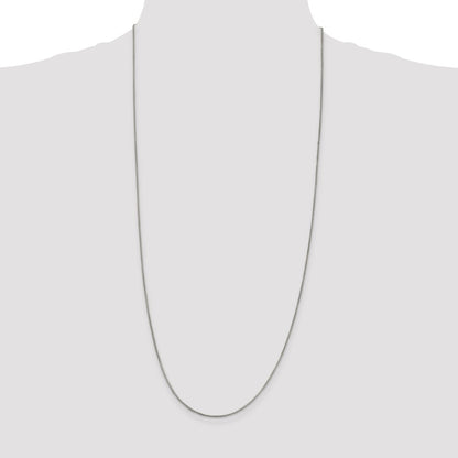 Sterling Silver 1.25mm Round Box Chain