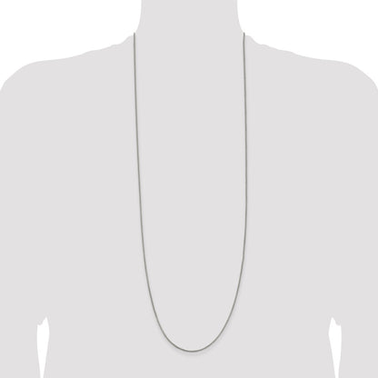 Sterling Silver 1.25mm Round Box Chain