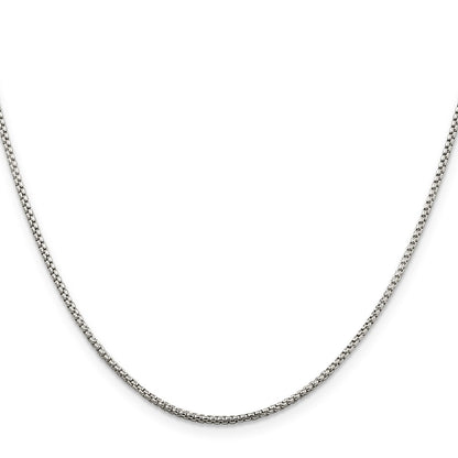 Sterling Silver 1.5mm Round Box Chain