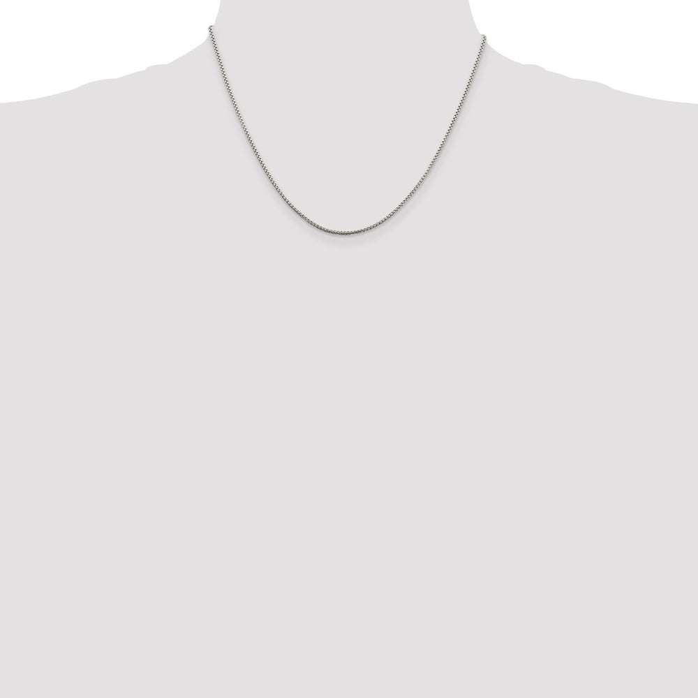 Sterling Silver 1.5mm Round Box Chain