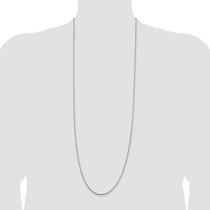 Sterling Silver 1.5mm Round Box Chain