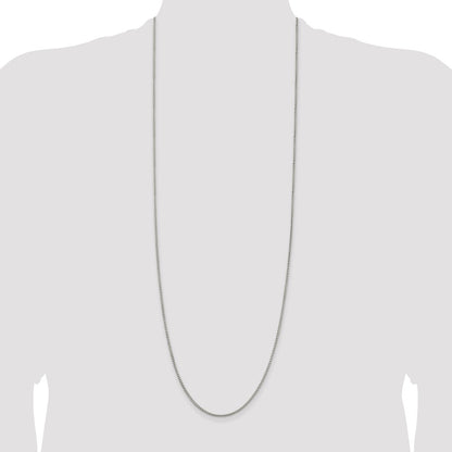 Sterling Silver 1.75mm Round Box Chain