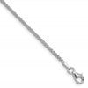 Sterling Silver Rhodium-plated 1.75mm Round Box Chain