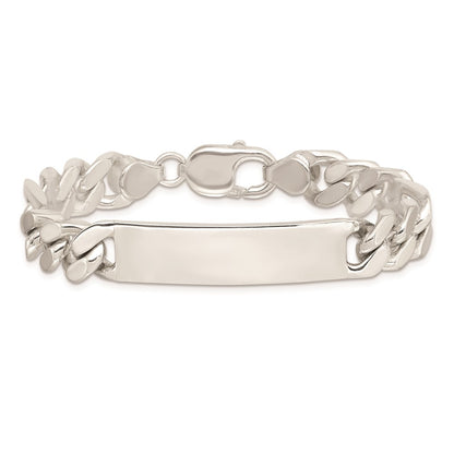 Sterling Silver 8.5inch Polished Engraveable Figaro Link ID Bracelet
