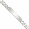 Sterling Silver Curb Link ID Bracelet