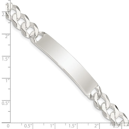 Sterling Silver Curb Link ID Bracelet