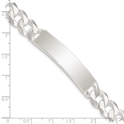 Sterling Silver Curb Link ID Bracelet