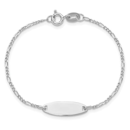 Sterling Silver Polished Childrens 6in ID Bracelet