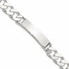 Sterling Silver 8.5in Curb ID Bracelet