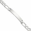 Sterling Silver 8in Figaro ID Bracelet