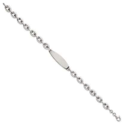 Sterling Silver Polished 6.25mm Mariner/Anchor Link 7.25 Inch ID Bracelet