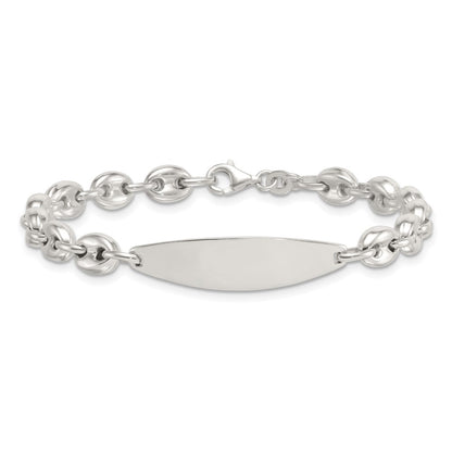 Sterling Silver Polished 6.25mm Mariner/Anchor Link 7.25 Inch ID Bracelet