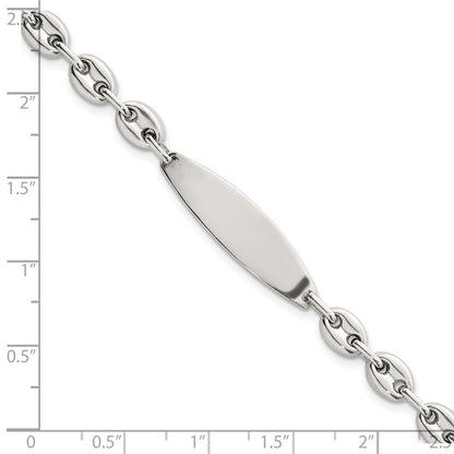 Sterling Silver Polished 6.25mm Mariner/Anchor Link 7.25 Inch ID Bracelet