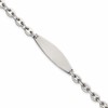 Sterling Silver Polished 5.0mm Mariner/Anchor Link 7.5 Inch ID Bracelet